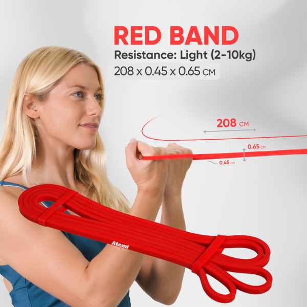 Red pull up assistance band