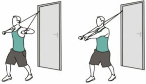 How to use a resistance band with door anchor