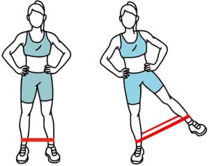 Standing Hip Abduction - exercise for a bigger bum