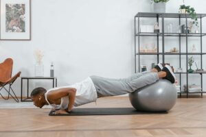 Exercise Ball Push-Ups